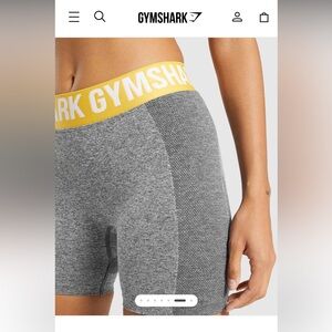 Gymshark Athletic Women’s Flex Shorts Yellow Charcoal size medium